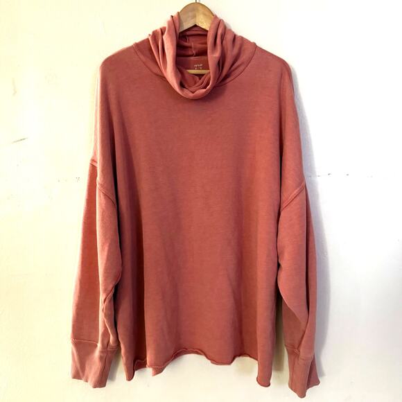 aerie Sweaters - Aerie Turtleneck Long Sleeve Shirt Women's Size XLarge Blush Pink Peach